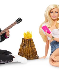 Barbie The Movie Ken Collectible Dolls, 4 Hours Later Campfire Scene from Movie, Wearing Beach Fashions - 1