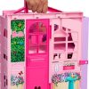 Barbie Weekend Escape House Playset | 10 Accessories Including Cookies to "Bake", Kitten, 4 Play Areas, 2 Bunk Beds & 360-degree Play