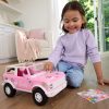 Hot Wheels RC Barbie Ford Bronco Remote-Control Toy Car, RC Vehicle with Puppy Accessory, Dog Bed & Bowl, Plus Stickers for Customization, Fits 2 Dolls