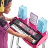 Barbie: Big City, Big Dreams Brooklyn” Roberts Doll (11.5-in, Brunette with Braids) & Music Studio Playset with Keyboard & Accessories, Gift for 3 to 7 Year Olds