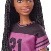Barbie: Big City, Big Dreams Brooklyn” Roberts Doll (11.5-in, Brunette with Braids) & Music Studio Playset with Keyboard & Accessories, Gift for 3 to 7 Year Olds