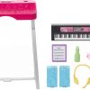 Barbie: Big City, Big Dreams Brooklyn” Roberts Doll (11.5-in, Brunette with Braids) & Music Studio Playset with Keyboard & Accessories, Gift for 3 to 7 Year Olds