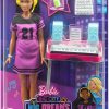 Barbie: Big City, Big Dreams Brooklyn” Roberts Doll (11.5-in, Brunette with Braids) & Music Studio Playset with Keyboard & Accessories, Gift for 3 to 7 Year Olds