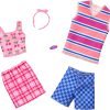 Barbie Clothes Set, Fashion & Accessory Pack for Barbie & Ken Dolls with 2 Complete Looks, Cherry-Inspired Theme - 1