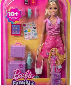 Alternative view of Barbie, Family & Friends Malibu Limitless Adventure Blonde Fashion Doll | Luggage and Travel-Themed Accessories