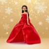 Barbie Signature 2026 Holiday Doll, Brown Hair | Fashion Doll Wearing Red Gown with Bow, Seasonal Collector Doll in Displayable Packaging & Doll Stand​​