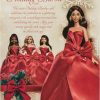 Barbie Signature 2026 Holiday Doll, Brown Hair | Fashion Doll Wearing Red Gown with Bow, Seasonal Collector Doll in Displayable Packaging & Doll Stand​​