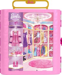 Alternative view of Barbie Spin & Style Closet and Dressing Room Playset, New for 2026 | Portable Storage Set With Multiple Play Areas, Including Vanity Area, Featuring 20+ Pieces, Ages 3+