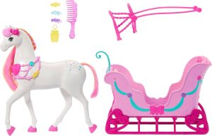 Barbie in the Nutcracker Land of Sweets Horse & Sled