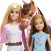 Barbie - Stacie Sisters on Horse Playset with Horse and Saddle of 2, with Riding Suits, Toy and Gift for Children 3+ Years, GXD65.