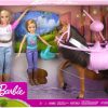 Barbie - Stacie Sisters on Horse Playset with Horse and Saddle of 2, with Riding Suits, Toy and Gift for Children 3+ Years, GXD65.